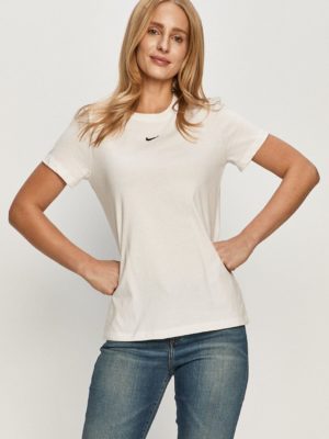 Tričko Nike Sportswear biela farba